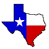 This is the Texas flag superimposed on an outline of the state.